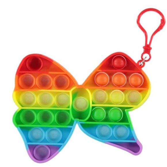 JoJo Siwa Bow Pop It JoJo Siwa Sensory Toys JoJo Siwa Popper Fidget Keychain - Picture 2 of 4